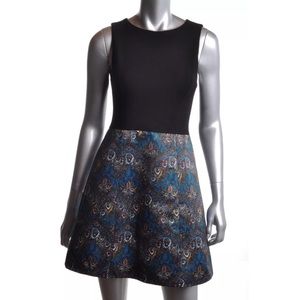 Alice + Olivia Alejandra Black Stretch Knit Dress